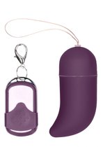 Фиолетовое виброяйцо Medium Wireless Vibrating G-Spot Egg с пультом - 7,5 см., цвет фиолетовый - Shots Media