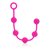 Две цепочки анальных шариков Posh Silicone “O” Beads — Pink, цвет розовый - California Exotic Novelties