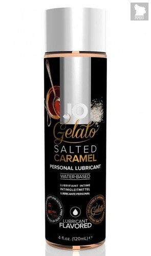 Вкусовой лубрикант JO Gelato Salted Caramel Flavored Lubricant, соленая карамель, 120 мл - System JO