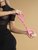 Розовые силиконовые наручники, цвет розовый - Le Frivole