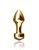 Анальная пробка Fetish Fantasy Gold - Mini Luv Plug с кристаллом, малая, цвет золотой - Pipedream