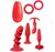 Подарочный набор для мужчин MENZSTUFF VIBRATING PLEASURE SET, цвет красный - Dream toys