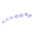Фиолетовый анальный стимулятор - 22 см., цвет фиолетовый - Baile
