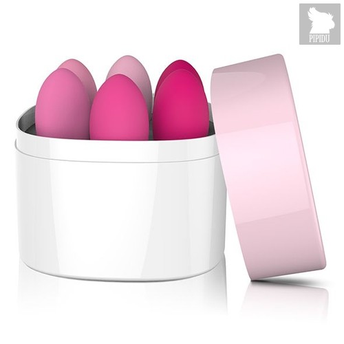 Набор из 6 розовых вагинальных шариков FemmeFit Pelvic Muscle Training Set, цвет розовый - FeelzToys