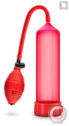 Красная вакуумная помпа VX101 Male Enhancement Pump, цвет красный - Blush Novelties