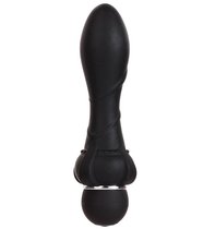 Чёрный вибромассажер для анальной стимуляции PURRFECT SILICONE ANAL VIBRATOR BLACK - 12,7 см, цвет черный - Dream toys