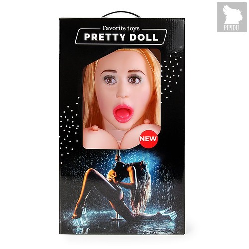Надувная секс-кукла с вибрацией Синди, цвет телесный - Bior toys