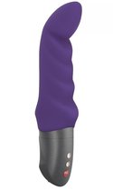 Фиолетовый вибратор Abby G с загнутым кончиком - 18,9 см, цвет фиолетовый - Fun factory