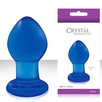 Анальная пробка Crystal Small - Blue, малая - NS Novelties