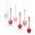 Набор из 6 вагинальных шариков-клубничек Kegel Training Set Strawberry, цвет разноцветный - California Exotic Novelties