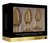 Набор из 3 золотистых анальных пробок Acrylic Goldchip Butt Plug Set, цвет золотой - Shots Media