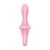 Розовый вибромассажер Air Pump Booty 5+ - 18,1 см., цвет розовый - Satisfyer