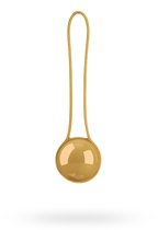 Вагинальный шарик Pleasure Ball Deluxe - Gold, цвет золотой - Shots Media