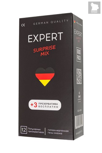 Презервативы EXPERT Surprise Mix - 12 шт.(+3 в подарок) - expert