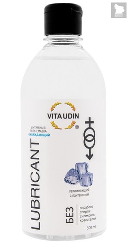 Охлаждающий интимный гель-смазка на водной основе VITA UDIN - 500 мл. - Vita Udin