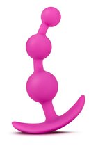 Розовая анальная цепочка Luxe Be Me 3 - 13,3 см, цвет розовый - Blush Novelties
