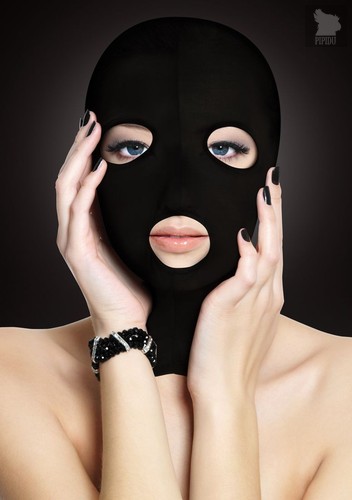 Черная маска Subversion Mask с прорезями для глаз и рта, цвет черный - Shots Media