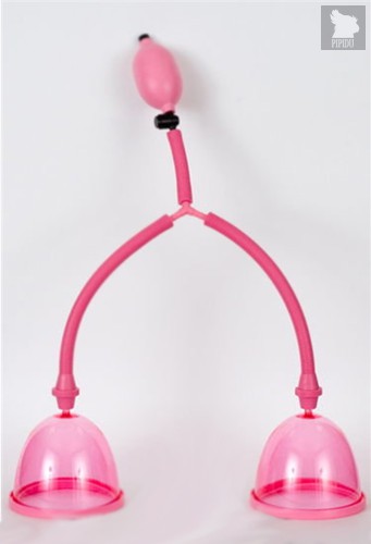 Вакуумный массажёр для груди розового цвета, цвет розовый - Toyfa