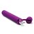 Фиолетовый мини-вибратор Le Wand Baton с текстурированной насадкой - 11,9 см., цвет фиолетовый - Le Wand