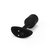 Чёрная пробка для ношения с вибрацией Snug Plug 2 - 11,4 см., цвет черный - B-vibe