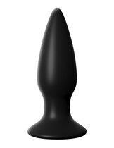 Чёрная малая анальная вибропробка Small Rechargeable Anal Plug - 10,9 см, цвет черный - Pipedream