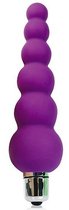 Фиолетовый анальный вибромассажер-елочка - 12 см., цвет фиолетовый - Bioritm