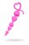 Розовая анальная цепочка Eromantica - 18,5 см., цвет розовый - Eromantica