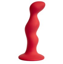 Бордовая анальная пробка Terra - 12 см, цвет бордовый - Le Frivole
