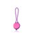 Фиолетово-розовый вагинальный шарик Cosmo, цвет фиолетовый - Bioritm