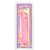 Розовый прозрачный гелевый фаллоимитатор Сristal Jellies - 20 см, цвет розовый/прозрачный - Doc Johnson