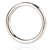 Стальное эрекционное кольцо STEEL COCK RING - 4.8 см, цвет серебряный - Blue Line
