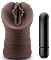 Коричневый мастурбатор-вагина Alexis, цвет коричневый - Blush Novelties