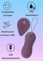 Фиолетовые вагинальные виброшарики с пультом ДУ Dea - 8,3 см., цвет фиолетовый - Lola Toys