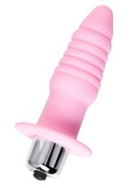 Розовая анальная вибровтулка Princess - 9 см., цвет розовый - Eromantica