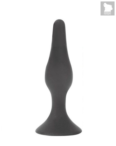 Чёрная анальная пробка Sex Expert - 13 см., цвет черный - Bioritm