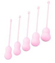 Набор из 5 розовых вагинальных шариков Tulips, цвет розовый - Toyfa