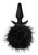 Силиконовая анальная пробка с чёрным заячьим хвостом Bunny Tail Pom Plug - 12,7 см., цвет черный - Blush Novelties