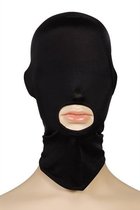 Закрытая маска-шлем на голову, цвет черный - Пикантные штучки