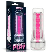 Светящийся в темноте мастурбатор 8.5 Lumino Play Masturbator, цвет прозрачный - LoveToy