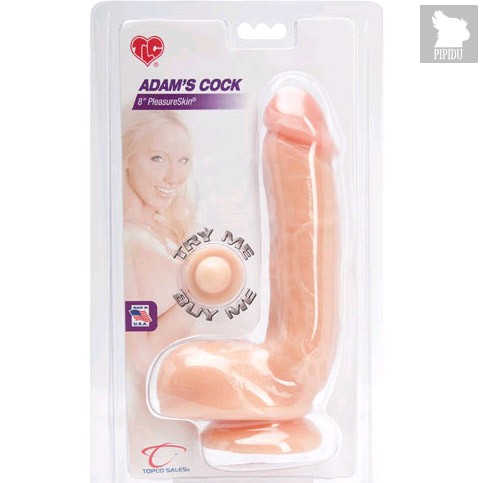 Реалистичный фаллос Adam's PleasureSkin Cock - Topco Sales