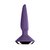 Фиолетовая анальная пробка с вибрацией Satisfyer Plug-ilicious 1 - 13,5 см., цвет фиолетовый - Satisfyer