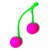 Вагинальные шарики "Сладкая вишня", цвет зеленый/розовый - 4sexdreaM