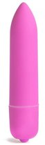 Розовая вибропуля X-Basic Long Bullet-10 speeds - 9 см., цвет розовый - LoveToy
