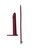 Бордовая вибронасадка для двойного проникновения Rori - 17 см., цвет бордовый - Lola Toys