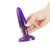 Фиолетовая анальная пробка с присоской - 15 см, цвет фиолетовый - Baile