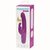 Фиолетовый перезаряжаемый вибратор Rabbit Slimline Curve Rechargeable - 24 см., цвет фиолетовый - Lovehoney