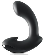 Черный вибромассажер простаты Ultimate Silicone P-Spot Massager, цвет черный - Pipedream