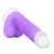 Фиолетовый вибратор-реалистик Encore 8 Inch Vibrating Dildo - 21,6 см., цвет фиолетовый - Blush Novelties