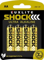 Батарейки Luxlite Shock (GOLD) типа АА - 4 шт. - LUXLITE