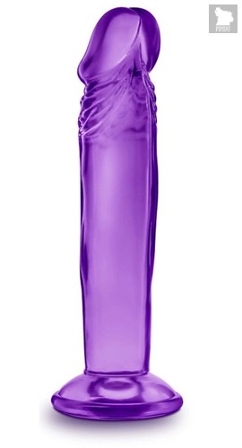 Фиолетовый анальный фаллоимитатор Sweet N Small 6 Inch Dildo With Suction Cup - 16,5 см., цвет фиолетовый - Blush Novelties